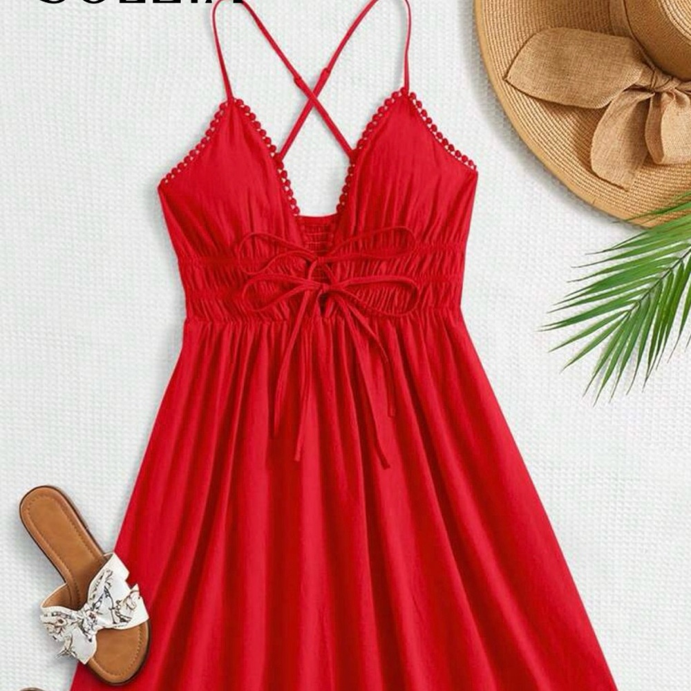 SHEIN Vibrant Orange Top